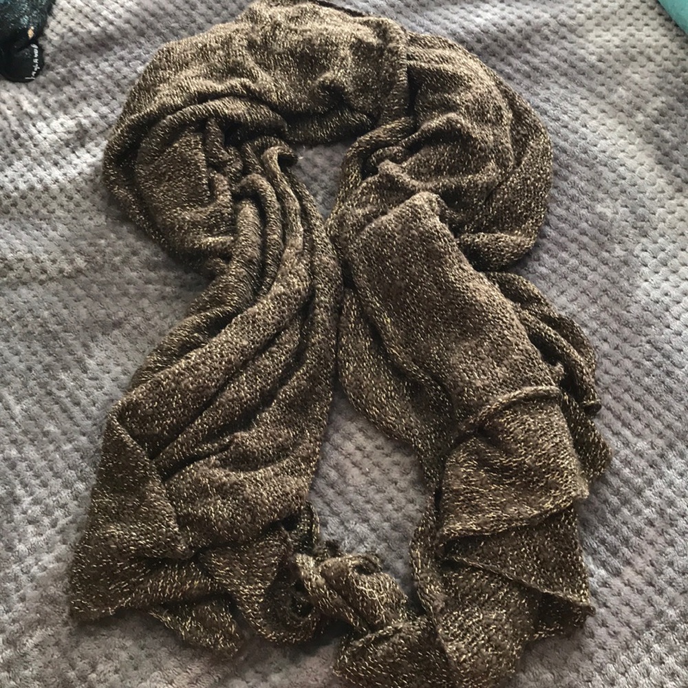 Brown and gold scarf Lane Bryant